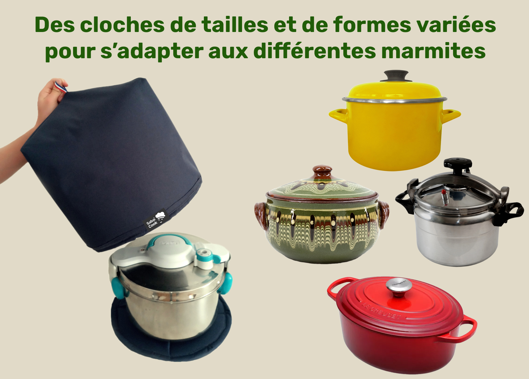 4 types de marmites 18,27 x 25,45